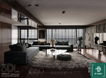 فایل سه بعدی پذیرایی Livingroom02