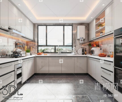 فایل سه بعدی آشپزخانه kitchen14
