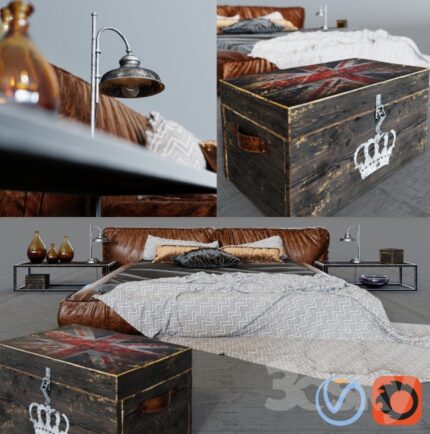 آبجکت تخت خواب Bed52